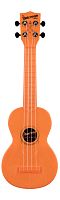 WATERMAN by KALA KA-SWF-OR Waterman Fluorescent Orange, Soprano Ukulele